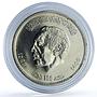 Morocco 100 dirhams Hassan II Coronation Y#79 Anniversary BU silver coin 1986