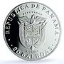 Panama 20 balboas Simon Bolivar KM-31 Anniversary proof silver coin 1976