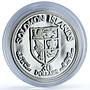 Solomon Islands 30 dollars Freedom Self Government Gilt X#1 silver coin 1975