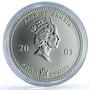 Zambia 5000 kwacha Elephant Matte KM-165 Wildlife Bullion silver coin 2003