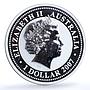 Australia 1 dollar Year Rat 2008 Gilt KM-1755b Lunar Mouse silver coin 2007