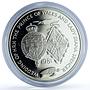 Ascension Island 25 pence Wedding KM-3a Charles Diana Turtle silver coin 1981