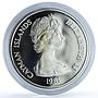 Cayman Islands 10 dollars Wedding KM-68a Charles Diana proof silver coin 1981