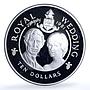 Cayman Islands 10 dollars Wedding KM-68a Charles Diana proof silver coin 1981