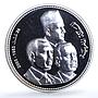 Morocco 250 dirhams Revolution Y#120 Anniversary BU silver coin 2003