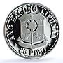 Philippines 25 piso Republic KM-211 Emilio Aguinaldo proof silver coin 1975