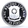 Philippines 25 piso Republic KM-211 Emilio Aguinaldo proof silver coin 1975