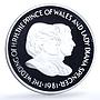 Falkland Islands 50 pence Wedding KM-16a Charles Diana proof silver coin 1981
