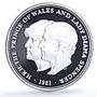 Great Britain 25 pence Wedding KM-925a Charles Diana proof silver coin 1981