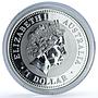 Australia 1 dollar Year Pig Gilt KM-1883 Lunar Series 1 silver coin 2007