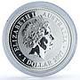 Australia 1 dollar Year Ox 2009 Gilt Lunar Series 1 Bull silver coin 2007