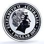 Australia 1 dollar Year Ox 2009 Gilt Lunar Series 1 Bull silver coin 2007