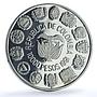 Colombia 10000 pesos Bogota Mint KM-284 Ibero-American proof silver coin 1991