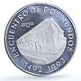Colombia 10000 pesos Bogota Mint KM-284 Ibero-American proof silver coin 1991