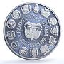 Colombia 10000 pesos Bogota Mint KM-284 Ibero-American proof silver coin 1991