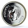 Morocco 250 dirhams International Year Disabled Persons Y#151 silver coin 2004