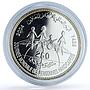 Morocco 250 dirhams International Year Disabled Persons Y#151 silver coin 2004