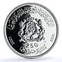 Morocco 250 dirhams Mohammed VI Enthronement 2nd Anniversary BU silver coin 2001