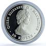 Mauritius 10 rupees Wedding KM-46a Charles Diana proof silver coin 1981