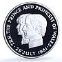 Mauritius 10 rupees Wedding KM-46a Charles Diana proof silver coin 1981