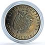 Panama 1 balboa Tennis X#M6 Seoul Olympics proof CuNi coin 1988
