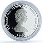 Turks Caicos Islands 10 crowns Year of the Child KM-55 UNICEF silver coin 1982
