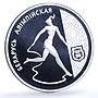 Belarus 20 roubles Gymnast Ribbon Dancer KM-14 Olympics Sports silver coin 1996