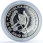 Guatemala 1 quetzal Pedro Betancourt KM-287 Religion proof silver coin 2002