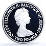 Jersey 2 pounds Wedding KM-52a Charles Diana proof silver coin 1981