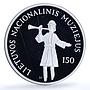Lithuania 50 litu National Museum KM-144 Coat of Arms proof silver coin 2005