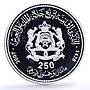 Morocco 250 dirhams Mohammed VI Enthronement 8th Anniversary PR silver coin 2007