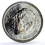 Morocco 100 dirhams Pan-Arab Games Olympics Sports Map BU silver coin 1985
