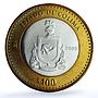 Mexico 100 pesos x 2 Set Colima State KM-729 Federation bimetal coins 2005
