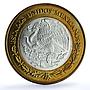 Mexico 100 pesos x 2 Set Colima State KM-729 Federation bimetal coins 2005