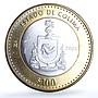 Mexico 100 pesos x 2 Set Colima State KM-729 Federation bimetal coins 2005