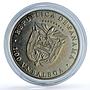 Panama 1 balboa Gymnast X#M8 Seoul Olympics proof CuNi coin 1988