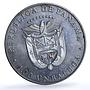 Panama 1 balboa Equestrian X#M7 Seoul Olympics Woman Horse proof CuNi coin 1988