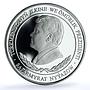 Turkmenistan 500 manat Oguz Khan KM-44 History proof silver coin 2001