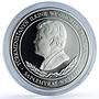 Turkmenistan 500 manat Oguz Khan KM-44 History proof silver coin 2001