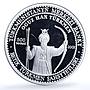 Turkmenistan 500 manat Oguz Khan KM-44 History proof silver coin 2001