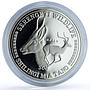 Tanzania 500 shilingi Impala Serengeti Wildlife Fauna Antelope silver coin 1998