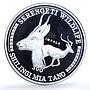 Tanzania 500 shilingi Impala Serengeti Wildlife Fauna Antelope silver coin 1998