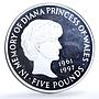 Great Britain 5 pounds Princess Diana Wales KM-997a proof silver coin 1999