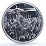 Morocco 200 dirhams Hassan II Enthronement 30th Anniversary BU silver coin 1991