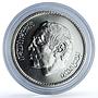 Morocco 200 dirhams Independence Y#101 Anniversary BU silver coin 1995