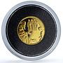 Israel 1 sheqalim Abraham Angels KM-437 Biblical Art proof gold coin 2007