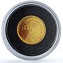 Israel 1 sheqalim Abraham Angels KM-437 Biblical Art proof gold coin 2007