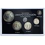 Mexico Various Onzas Set Libertad Angel of Independence BU silver coins 1992