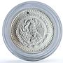 Mexico 1/10 onza Libertad Angel of Independence KM-610 Bullion silver coin 2002