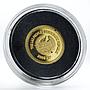 Laos 2000 kip Dynasty of Million Elephants proof gold coin 2000